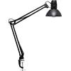 MAUL, Lampada da scrivania, incl. Lampadina LED 850 Lumen | braccio doppio flessibile, luce calda 3000 K, fissaggio salvaspazio, lampadina sostituibile, metallo robusto