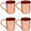 Zap Impex ® puro rame Moscow Mule tazza, senza rivestimento, rame puro, ideale per intrattenere qualsiasi bevanda refrigerata abbagliante e bar o casa, grande bar regalo set di 4