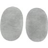 zalati Toppe per gomiti e ginocchia, 2 pezzi, a forma ovale, in tessuto da cucire, per applicazioni da cucire, colore: grigio