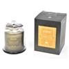 Generico Candela profumata Vanilla Noir in campana di vetro 150g - Elegante candela decorativa con coperchio e fiocco grigio - Profumo dolce e avvolgente di vaniglia - Idea regalo raffinata per la casa