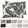 Homebliss Federe Cuscino Foglie di Palma 50x90 cm - Microfibra Spazzolata, Stampate | Set di 2 federe in morbida microfibra spazzolata, fantasia stampata su entrambi i lati per rinnovare il letto in un gesto