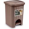 Stefanplast Elegance Pattumiera Bagno Lt. 6, tortora
