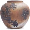 QIANLING Vase rustico in terracotta per decorazione d'interni, decorazione di fattoria, vasi in ceramica vintage, centrotavola rustico decorativo per ingresso, soggiorno, tavolo, mensola, ufficio,