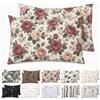 Homebliss Federe Cuscino Rose Vintage 50x90 cm - Microfibra Spazzolata, Set 2 Pezzi