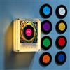 XDGJTBFMY Magneti da frigorifero in vinile retrò, lettore musicale NFC, confezione da 9 dischi musicali programmabili NFC, magnete intelligente per frigorifero con luce LED, lettore audio magnetico per casa e