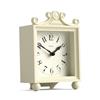 Jones Clocks® Parlour orologio da camino | Piccolo orologio da viaggio | Crema | Elegante cassa quadrata decorativa | Perfetto per camino, mensola, tavolo o comodino