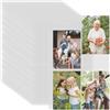 DEPAR Buste Trasparenti anelli a4,50 Confezioni da 400 Buste Trasparenti a4,Album Foto Bifacciale a 4 Scomparti,Adatta per foto di famiglia,foto di Matrimonio o Cartoline