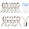 Svalor 12 Pezzi di Grandi Clip per Asciugamani da Spiaggia, Clip per Biancheria Grandi, Clip per Asciugamani da Spiaggia Resistenti, Clip per Asciugamani Antivento, per Biancheria Quotidiana, Asciugamani da