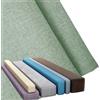 moismk Federa per Riempitivo per Materassi Letto Gap Filler Cuscino 120/160/180/200 con Cerniera, Copriprotezione per Imbottitura del Materasso, Tessuto di Lino, Lavabile(Verde Chiaro,200x20x25cm)