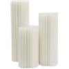 ChiicCluttr - Supporto per fiori da matrimonio, espositore a colonna in carta, supporto per fiori per eventi, pieghevole in PVC, sfondo per matrimoni e compleanni, 3 misure 60 80 100 cm, rotondo
