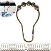 Your Day Mate Anelli Tenda Doccia, 24 pezzi, in Bronzo, Diametro Interno 70 x 39 mm, per Bastoni Tende Doccia, Robusti Anelli Tende di Metallo, Ganci per Tende, Anelli di Metallo per Tende Doccia, Ganci Doccia
