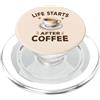 Hot Coffee Vibes Coffee Lover Life Hot Black Coffee Cafe Caffeine PopSockets PopGrip per MagSafe