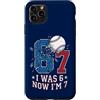 Boys Seventh Birthday Sports Meme Ts Custodia per iPhone 11 Pro Max 6 7 Baseball I was 6 Now I'm 7 boy settimo 7th Birthday