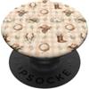Cozy Countryside Farm Life Design Studio Stivali da cowboy cappello agnello riccio Western Farmhouse Art PopSockets PopGrip Adesivo