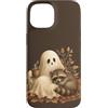 Halloween in October Custodia per iPhone 15 Carino Fantasma Raccoon Autunno Halloween