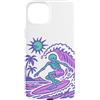 generic Custodia per iPhone 15 Plus Scheletro surf estate spiaggia grafica
