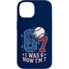 Boys Seventh Birthday Sports Meme Ts Custodia per iPhone 14 6 7 Baseball I was 6 Now I'm 7 boy settimo 7th Birthday