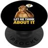 Humor And Funny Monkey Meme Joke Let Me Think About It Pondering Monkey Question Mark Sarcasm PopSockets PopGrip Adesivo