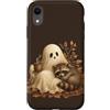 Halloween in October Custodia per iPhone XR Carino Fantasma Raccoon Autunno Halloween