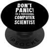 Computer Science & Tech T-Shirts Scienziato informatico PopSockets PopGrip Adesivo