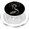 Majestic Black Mamba Face Wildlife Natur Black Mamba Face Snake Rettile Wildlife Black Mamba PopSockets PopGrip per MagSafe