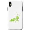 egalo della cavalletta dell'umorismo deg Custodia per iPhone X/XS Cavallette minimaliste simpatico insetto Piccola cavalletta