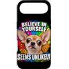 Amanti del Chihuahua e Umorismo Custodia per iPhone Air Credi in Te Stesso con Ironia e Umorismo Canino