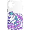 generic Custodia per iPhone 16 Plus Scheletro surf estate spiaggia grafica