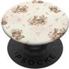 Cozy Countryside Farm Life Design Studio Acquarello del giardino del cactus Cottagecore del coniglio del deserto PopSockets PopGrip Adesivo