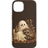 Halloween in October Custodia per iPhone 13 Carino Fantasma Raccoon Autunno Halloween