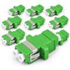 1aTTack.de 10x connettori Keystone in fibra ottica OS1 / OS2 (APC) LC Duplex femmina a LC Duplex femmina monomodale verde