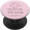 Bookworm Reading Fantasy Romance Book Citazione divertente per gli amanti dei libri romantici PopSockets PopGrip Adesivo