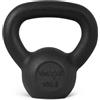 Yes4All KXIF Peso Kettlebell solido in ghisa, 4,5 kg, nero