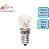 GlobalME 15W E14 230V LAMPADA INCANDESCENZA PER USO SPECIALE FRIGO-FORNO-ETC. RESISTENZA A TEMPERATURE FINO A 200 GRADI