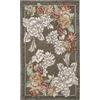 By Suardi Tappeto Velour Antiscivolo Dis. BLOOM col. FANGO Ideale per Ingresso Soggiorno Camera (85x150)