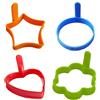 Nanmiyan Stampo per pancake, in silicone, resistente al calore, per omelette, panini, hamburger, colazione