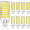 MENTA Lampadine LED G9 9W, Nessun Sfarfallio, Luce Bianca Fredda 6000K, 750lm, Equivalente 75W Lampada Alogena, Luce brillante, Risparmio Energetico, Non Dimmerabile, AC220-240V, Φ18*64mm, 8 pezzi