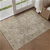 HUGEAR Tappeto Ingresso Interno 60x90cm Marrone Tappeti | Piccolo,Lavabile in Lavatrice,Pelo Corto,Antiscivolo,Cucina,Camera da Letto,Entrata,Scendiletto,Ufficio,Vintage