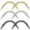 Vasemele 20cm Catena Borsa 6 Pezzi Corta Catena in Alluminio per Borsa Catena Prolunga per Borsa Tracolla Catena di Ricambio per Borsa Fai-da-Te Accessori per Borse a Mano Oro Argento Nero