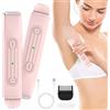 Generic Rasoio elettrico 2 in 1 per peli pubici, rasoio da donna a doppia testa, senza fili, per rimuovere i peli del corpo e il viso, per bikini, ascelle, gambe, braccia (rosa)