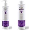 faipa roma KIT SHAMPOO E MASCHERA ANTI-GIALLO CON ESTRATTI VEGETALI SBIANCANTI 300 ML NYO FAIPA