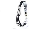 Handmade Braccialetto in cordino nero con simbolo infinito e charms in metallo - CL0237