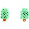 Handmade Orecchino a lobo perline fuse Ghiacciolo alla menta - CL0166