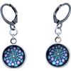 Handmade Orecchini pendenti con cabochon fantasia