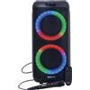 KARMA Cassa Speaker per Karaoke Portatile Altoparlante Bluetooth con Microfono