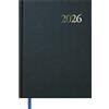 Dohe - Agenda 2026, vista settimanale verticale, formato A5 (14 x 20 cm), copertina rigida, 12 mesi da gennaio a dicembre, planner annuale in spagnolo con segnalibro - Segovia nera