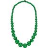 sourcing map Collana con perline grosse, collana rotonda in legno con perline grandi