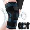 NEENCA Ginocchiere sportive per dolore al ginocchio Recupero da infortuni a strappo nel menisco con stabilizzatori laterali Manicotto di compressione per supporto per ginocchio in gel rotuleo
