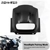 REWMTER Copertura della carenatura del faro del motociclo nero lucido ABS faro anteriore parabrezza per Harley Softail Fat Bob FXFBS FXFB 2018-2023 22