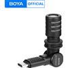 BOYA BY-M100UC Microfono omnidirezionale Plug and Play Mini microfono di tipo C per iPhone 15-16 Android USB-C Smartphone Vlog Broadcast